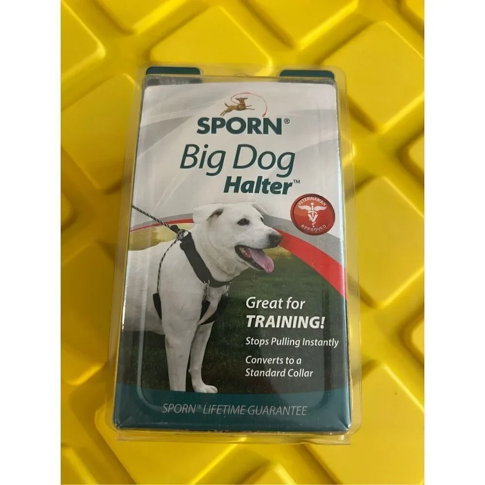Sporn Big Dog Halter Black Size Large Neck 19-24in. NEW Opened Package
